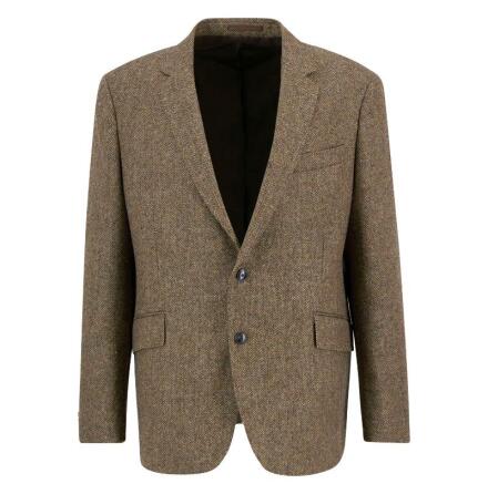 Barbour Firth Moons Herringbone Blazer Brown
