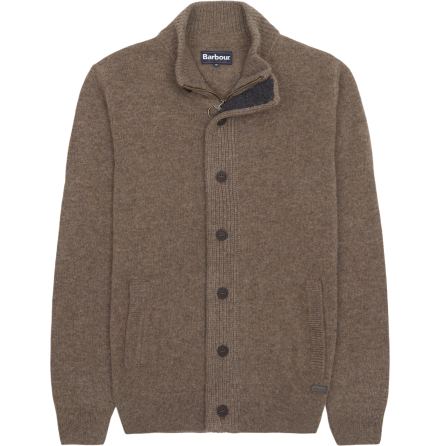 Barbour Patch Zip Thru Stone 