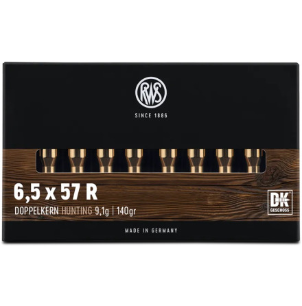 RWS 6.5x57R DoppelKern 9.1gram 140gr