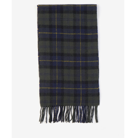 Barbour Tartan Lambswool Scarf Olive Night