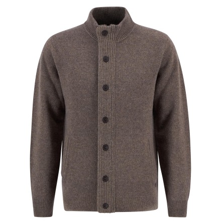 Barbour Patch Zip Thru Stone 