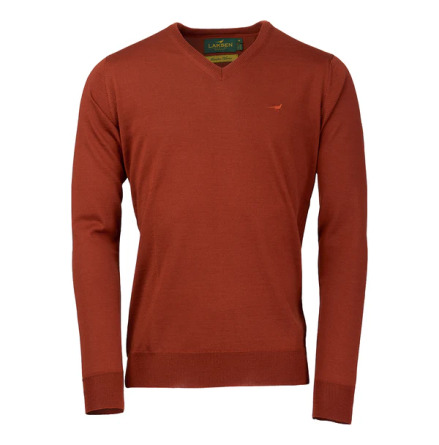 Laksen Sussex V-neck Burnt Orange 