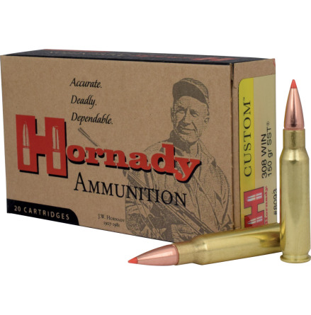 Hornady Custom SST 308win 150grain