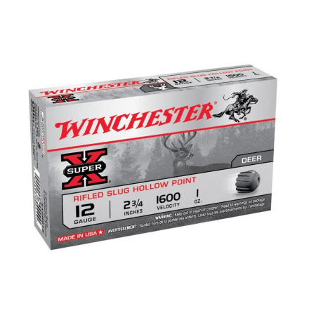 Winchester Slug Hollow Point kal 12, 2 3/4 inches, 1oz