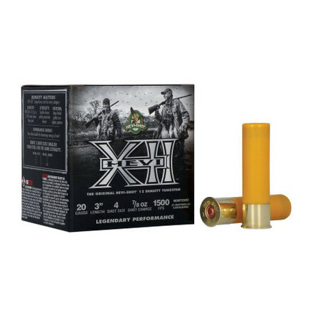 Remington HEVI-XII 20GA 3IN 1.25OZ #4 - 25/BOX