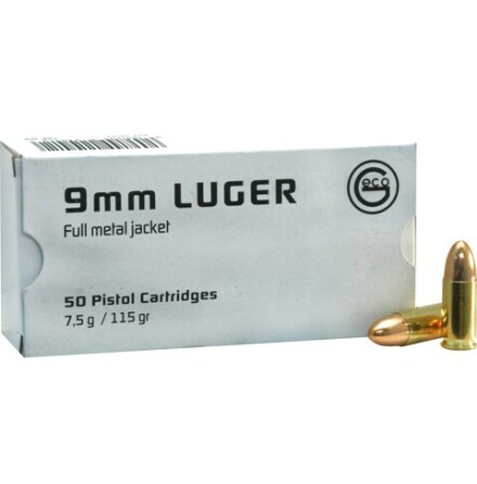 Geco 9mm 7,5gram, 115 grain