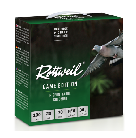 ROTTWEIL GAME EDITION DUVA 20/70 US6 100PCS