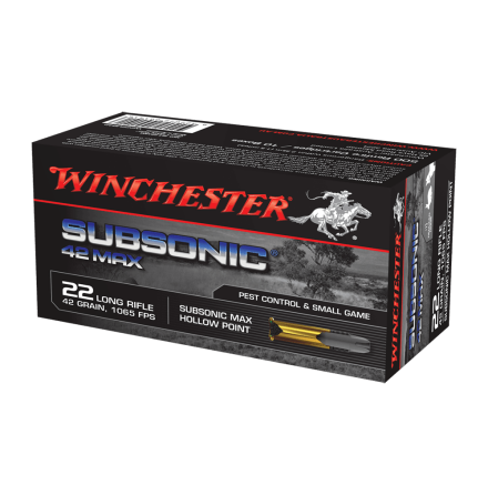 Winchester .22LR Subsonic HP 42 grain