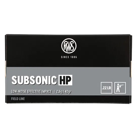 RWS 22lr Subsonic HP 40gr