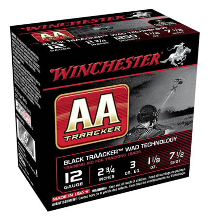 Winchester kal 12 black traacker 2 3/4 inch, 1 1/8 OZ. 7 1/2 Shot.