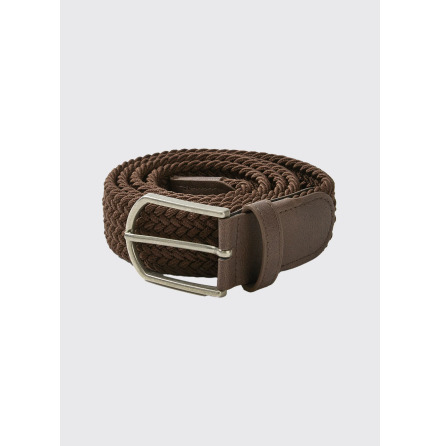 Dubarry Oysterhaven Woven Belt Walnut 