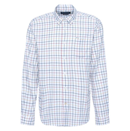 Barbour Caswell Tattersall Regular Fit Navy 