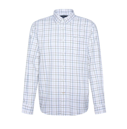 Barbour Caswell Tattersall Regular Fit Pine Green 