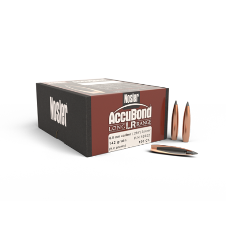 Nosler AccuBond LR 6.5mm/ .264 142gr 100st