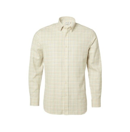 Chevalier Redway Shooting Fit Wool Shirt Cloudberry Yellow Tattersall