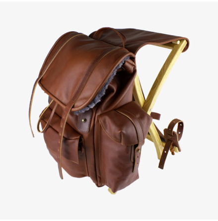 Ribes Ryggs�ck med Stol Brun L�der