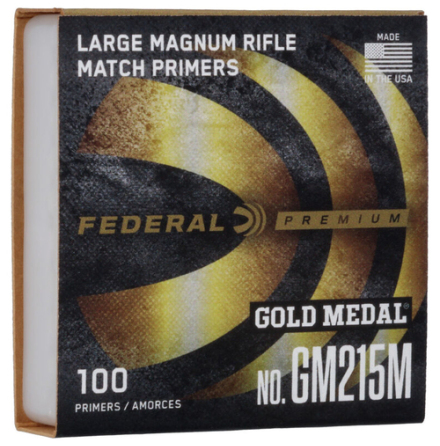 Federal Primers 215 Large Rifle Magnum Gold Medal Match