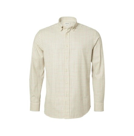 Chevalier Redway Shooting Fit Wool Shirt Dark Red Tattersall