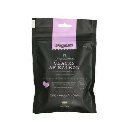 Dogman Frystorkat Snacks Av Kalkon 50g