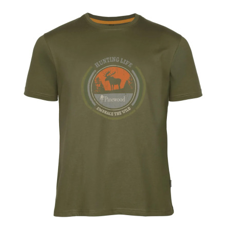 Pinewood Moose T-shirt H. Olive 