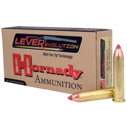 Hornady Leverevolution Ammo 45-70Govt 250 gr Monoflex 20st/ask