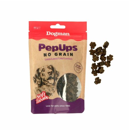 Dogman Pep Ups No Grain Hundgodis 90 g 
