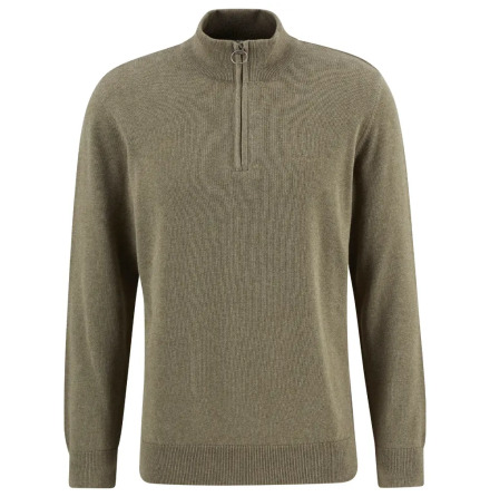 Barbour Cotton Half Zip Smokey Olive 