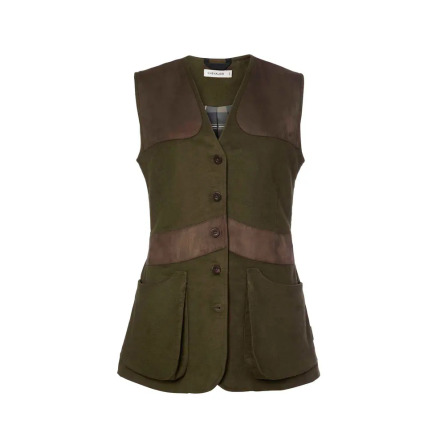 Chevalier Elemore Moleskin Shooting Vest Forest Green 
