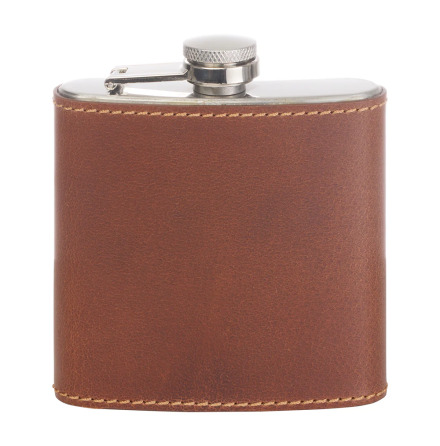 Laksen Pocket Flask 0,2 l Natural Mahogany