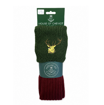 House of Cheviot Stag Burgundy Spruce 