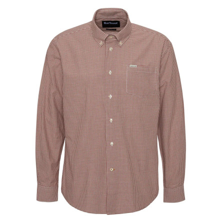 Barbour Finwell Gingham Tailored Shirt Rust
