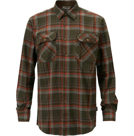 Pinewood Prestwick Exclusive Shirt Green/Burnt Orange