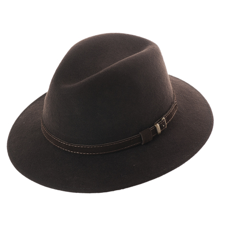 Lodenhut Rollhut Ull Brown