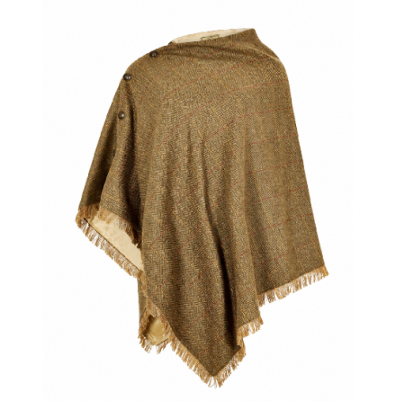 Dubarry Hazelwood Tweed Poncho Elm