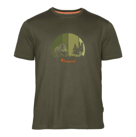 Pinewood Wild Boar T-shirt Olive 