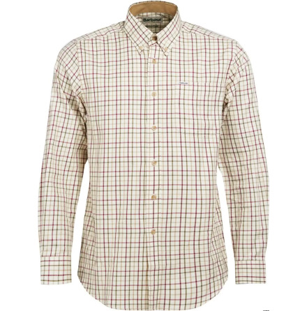 Barbour Sporting Tattersall Regular Fit Shirt Red/Khaki 