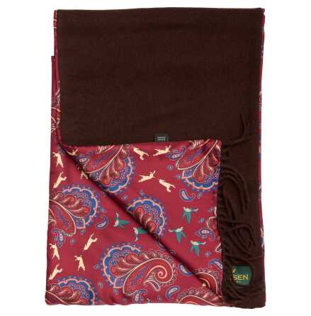 Laksen Game Scarf two face wool/silk