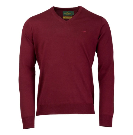 Laksen Sussex V-neck Vintage Port 
