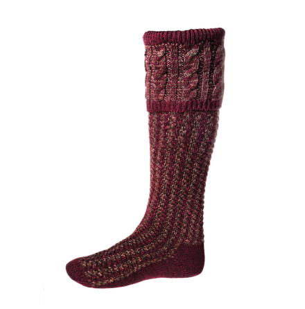 House of Cheviot Reiver Sock Merlot