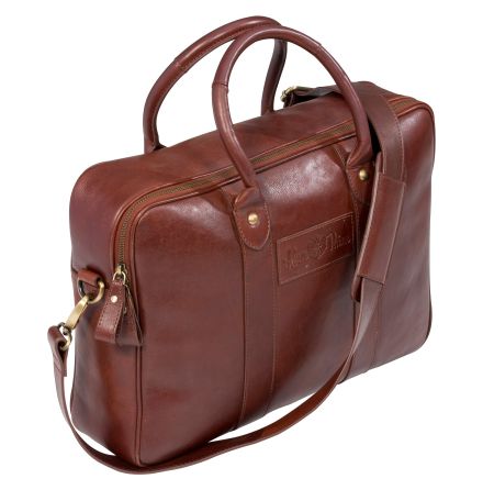 Alan Paine Computer Bag Leather Brown