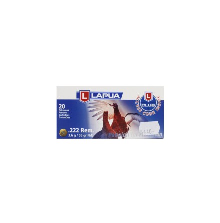 Lapua 222Rem FMJ 55gr