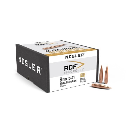 Nosler RDF 6mm 105gr 100st