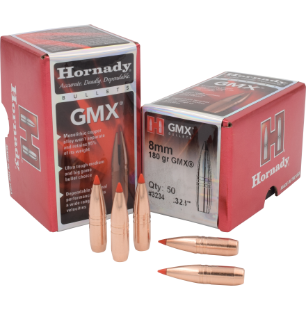 Hornady GMX 8mm/.323 180gr 50st