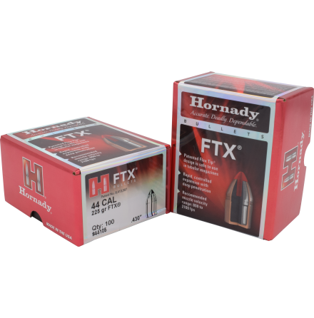 Hornady .44 (.430) FTX 225gr 100st