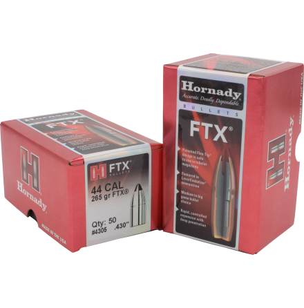 Hornady FTX .44 (.430) 265gr 50st