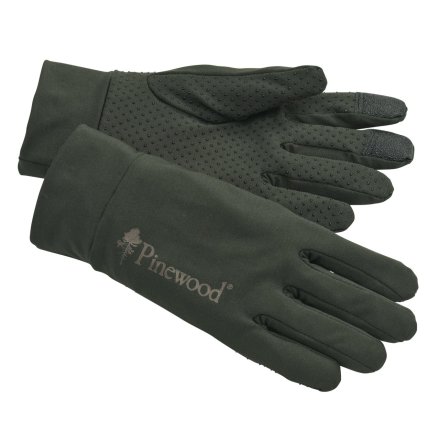 Pinewood Thin Liner Glove Moss Green M-L