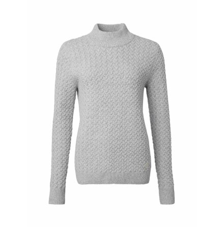 Chevalier Minley Mockneck Wool Pullover Women Light Grey 