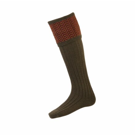 House of Cheviot Herringbone Bracken Socks