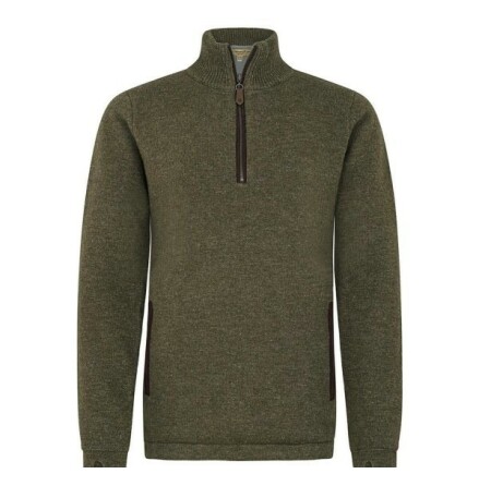 Dubarry Morrisey Zip Sweater Dusky Green 