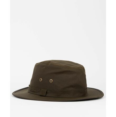Barbour Dawson Wax Safari Hat Olive 